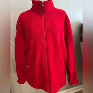 LL BEAN MENS FLEECE JACKET SIZE L MINT